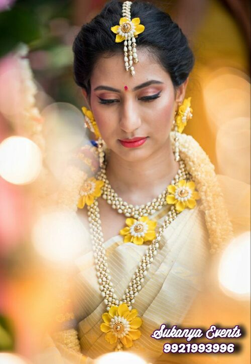 Divya Floral Necklace Set – Indiatrendshop