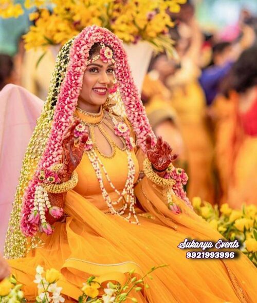 Real Flower Jewellery For Haldi | Floral Jewellery Online | NANDINI EVENTS