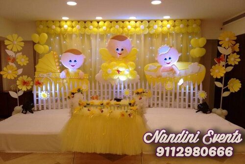 simple balloon decoration for naming ceremony